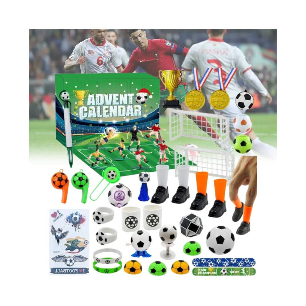 Calendrier de l'avent de Football pour enfants, cadeaux de 24 jours, compte à rebours, jouet Madel,