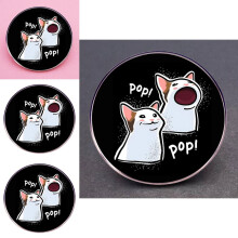Broche de chat de dessin animé Pop Adorable, accessoire de Badge en alliage métallique mignon pour tous