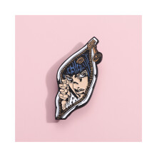Broche en métal avec personnage Jojo Adventure, nouveauté, avec des couleurs vives, pour une déclaration