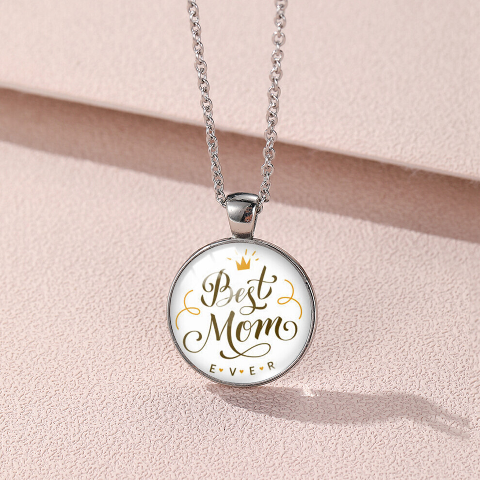 (YXL427) et adorable collier pendentif en forme de cœur en verre en alliage pour cadeau de fête des
