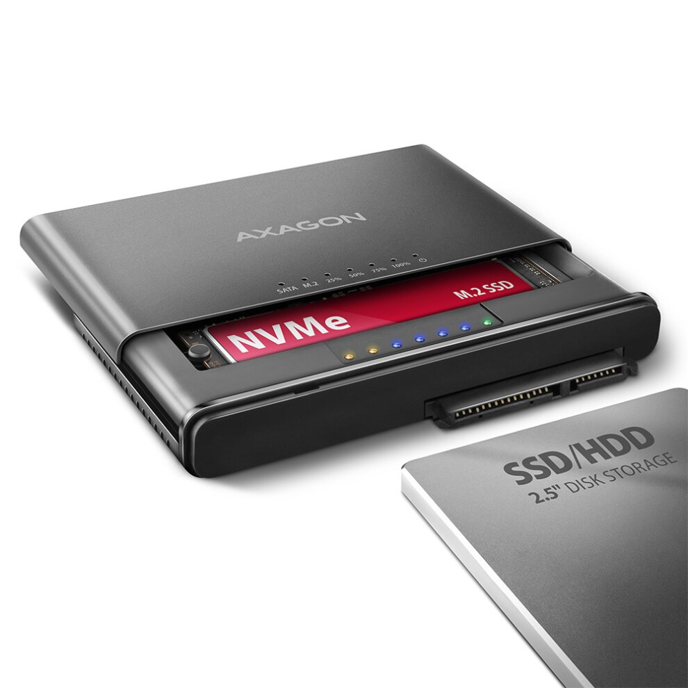 AXAGON ADSA-CC USB-C 10 Gbps NVMe M.2 2.5/3.5 S - Bild 4