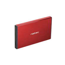 Natec RHINO Go USB 3.0 2,5" SATA HDD/SSD-kabinet, rød