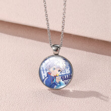 (YXL13) collier géométrique Design avec pendentif en verre Kuroro coloré pour les amateurs d'anime et