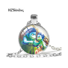 (YXL1) Collier pendentif animé d'amitié élégant Luca avec un design géométrique et un charme coloré