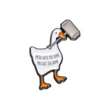 (XZ9161) broche Adorable en forme d'animal, avec des Styles de canard et de cygne de dessin animé mignon
