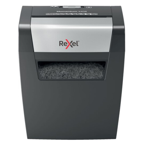 Rexel Momentum X406 makulator, 6 ark, 15 l beholder