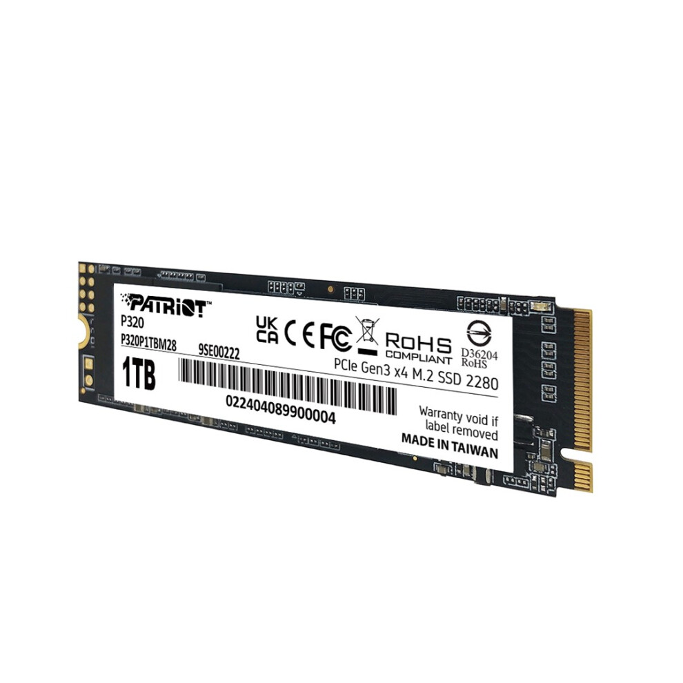 Patriot P320 512GB SSD Interno - NVMe PCIe Gen 3x4 - M.2 2280 - Unidad de Estado Sólido - P320P480GM28-image