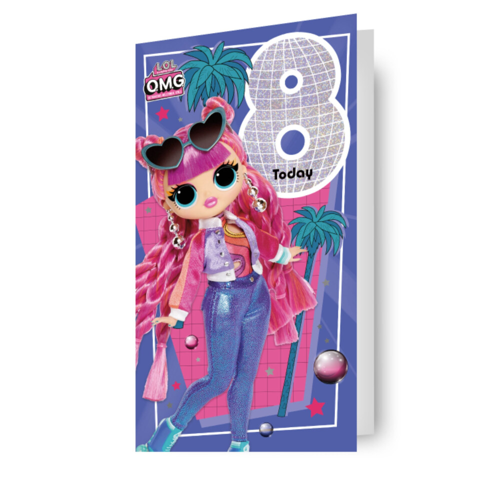 L.o.l. Surprise! Lol Surprise Age 8 Birthday Card