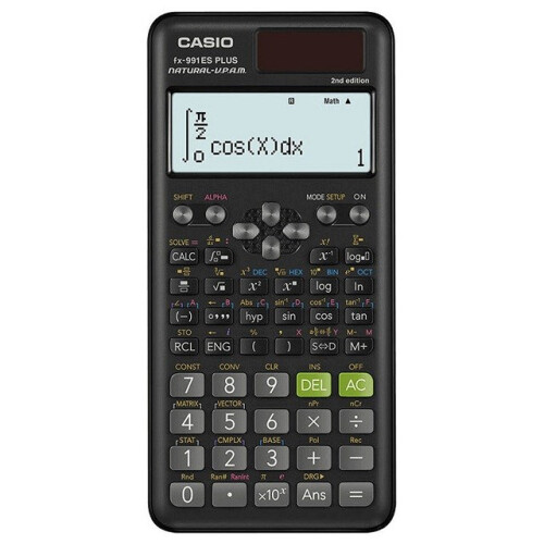 Casio CASIO CALCULATOR SCIENTIFIC FX 991ES PLUS 2 BLACK  12-DIGIT DISPLAY