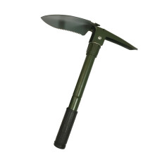 (1)Multifunktions campingskyffel Militär bärbar hopfällbar spade Survival Spade Murslev Dibble Pick
