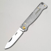 (PT711-SF)Fickfällbar kniv 12C27 stål EDC Survival Outdoor Camping Liner Utrustad med sax