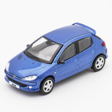 (Niebieski) DCT 1/64 206 Model samochodu zabytkowego Hatchback Diecast Car Collection Toy Station Vehicle