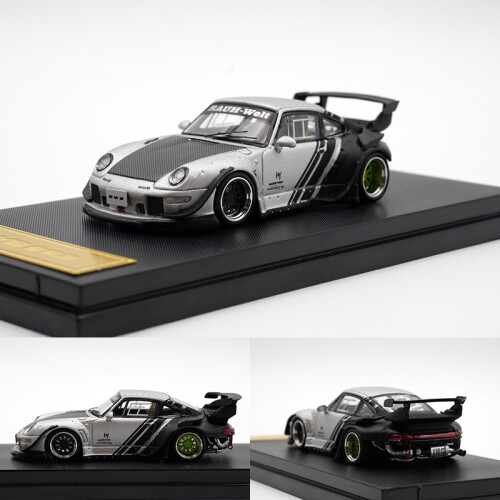 Voiture Miniature Porsche RWB 993 Violette 1:64 - Street Warrior - Modèle 2023