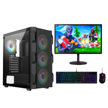 Fast Gaming PC Bundle Intel Core i3 4th Gen 8GB RAM 500GB HDD 120GB SSD 2GB Nvidia GT 730 Windows 11 Wi-Fi - Refurbished
