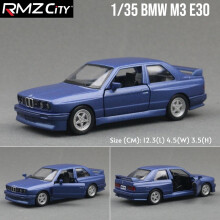 (BMW M3 Blue)1/36 BMW M2 M3 M4 M5 Toy Car Model For Children RMZ CiTY Diecast Metal Racing Miniature Pull Back Collection
