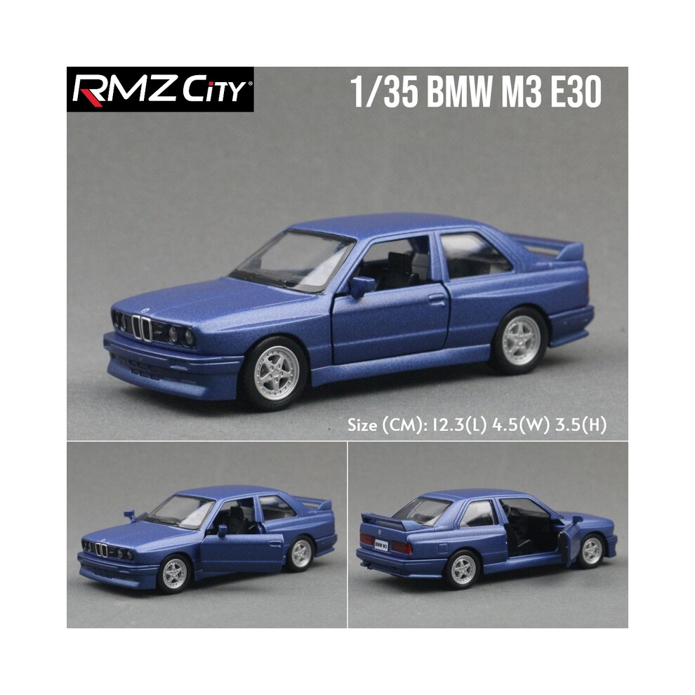 (BMW M3 Bleu) 1/36 BMW M2 M3 M4 M5 Jouet Modèle De Voiture Pour Enfants RMZ CiTY Moulé Sous Pression