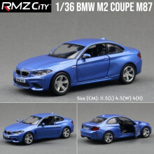 (BMW M2 Blå)1/36 BMW M2 M3 M4 M5 Leksaksbilsmodell för barn RMZ CiTY Diecast Metal Racing Miniatyr