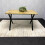 Wooden Dining Table With Metal Legs for Dining, Work, or Study 6