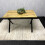 Wooden Dining Table With Metal Legs for Dining, Work, or Study 4
