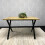 Wooden Dining Table With Metal Legs for Dining, Work, or Study 7