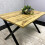 Wooden Dining Table With Metal Legs for Dining, Work, or Study 8