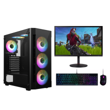 Fast Gaming PC Bundle Intel Core i3 4th Gen 8GB RAM 500GB HDD 120GB SSD 2GB Nvidia GT 730 Windows 11 Wi-Fi - Refurbished