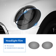 (B dla F55 F56 F57) 2 szt. naklejki TPU na reflektory MINI Cooper Countryman, folia ochronna, samonaprawiająca