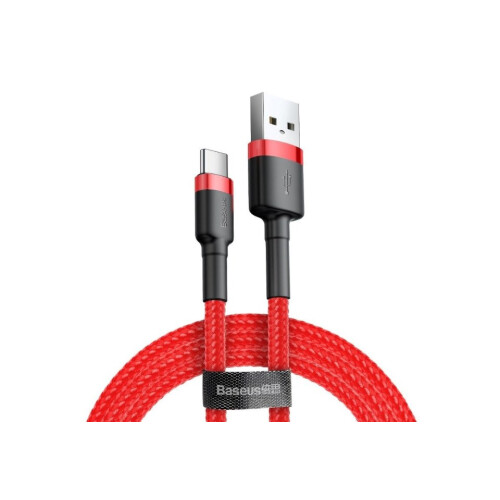 Cafule USB-C-Kabel 2A, 2 m - Rot