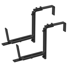 2PCS Adjustable Planter Box Bracket (6 to 12.5 Inches) for Flower Holders, Window Boxes PlantersHooks, Wall