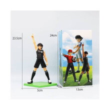 (Μαύρο) Captain Tsubasa Doll Toy Model Decoration Κινούμενα σχέδια Cartoon Pvc Materi