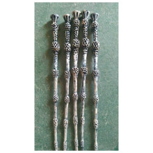 (6) Réplica de la varita mágica de Harry Potter Holly, regalo de cosplay en caja, colección para fanáticos, 14.5
