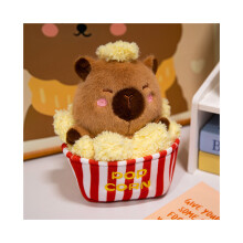 (Ποπ κορν) Capybara Buddha Popcorn Fries Λούτρινη κούκλα παιχνιδιών
