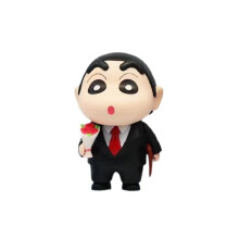 (Μαύρο) Crayon Shin Chan Θέμα Anime Παιχνίδια χαρακτήρων Μοντέ