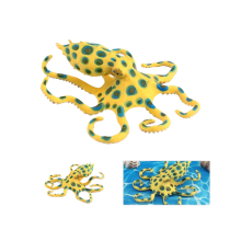 (Stile A) Giocattolo animale artificiale di polpo marino in plastica solida per la decorazione della scrivania