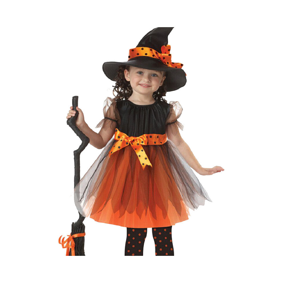 (3, 150) Halloween sorcière Cosplay enfants Costume adolescents bébé fille robe infantile robe