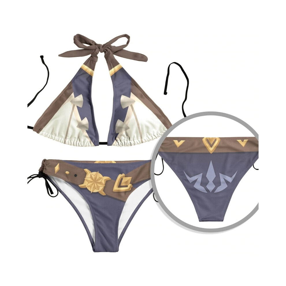 (SwimwearA, L) Genshin Impact Cosplay Costume manteau cape hauts et maillots de bain vêtements d'été