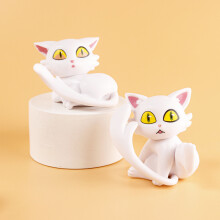 Decorazione per auto a forma di gatto carino Suzume, materiale in PVC, decorazione da tavolo carina