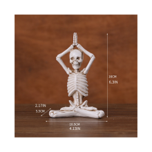(Stile A) Decorazione a forma di scheletro, decorazione per la scrivania di Halloween, accessorio per feste, figura