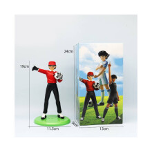 (Κόκκινο) Captain Tsubasa Doll Toy Model Decoration Animation Cartoon Pvc Material Gift