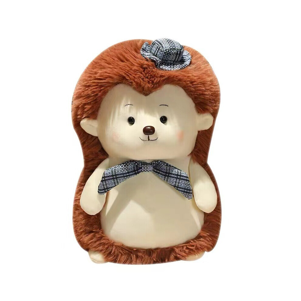 (Bleu) hérisson petit chapeau haut de forme en peluche poupée oreiller doux confortable cadeau pour