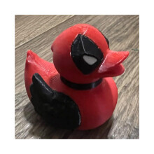 (Rosso) Wolverine Deadpool Stampa 3D Modello di Anatra Giocattolo Auto Cruscotto Decorazione Desktop