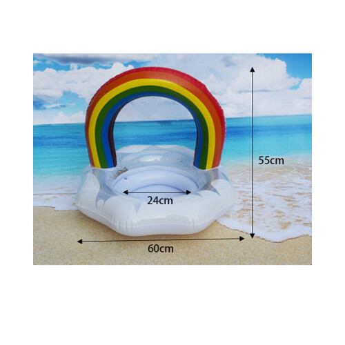 (60 εκ.) Φουσκωτό κολυμβητικό κύκλο Rainbow Cloud για ενήλικ