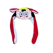 (Pomni) Amazing The Digital Circus Pomni Jax Hat Colorful Light Up Ears Can Stand Up