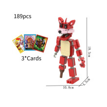 (Κόκκινο) Χαρακτήρας παπαρούνας Playtime Assemble Building Block Παιχνί