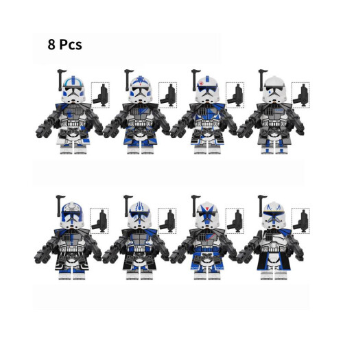 (Μπλε) Star Wars Building Block Παιχνίδι μίνι φιγούρες Abs Πλαστι