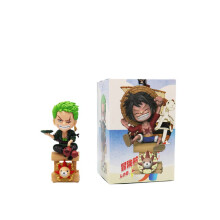 (Zoro) One Piece Theme Cartoon Character Luffy Zoro Sanji Pvc Υλικό κούκλα παιχνίδ