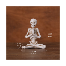 (Stile C) Decorazione da tavolo a forma di scheletro, decorazione per feste, figura regalo per Halloween