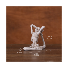 (Stile B) Decorazione da tavolo a forma di scheletro, decorazione per feste, figura regalo per Halloween