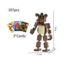 (Καφέ) Χαρακτήρας Poppy Playtime Assemble Building Block Παιχνίδια Δώρο Διακόσμ