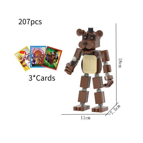 (Καφέ) Χαρακτήρας Poppy Playtime Assemble Building Block Παιχνίδια Δώρο Διακόσμ